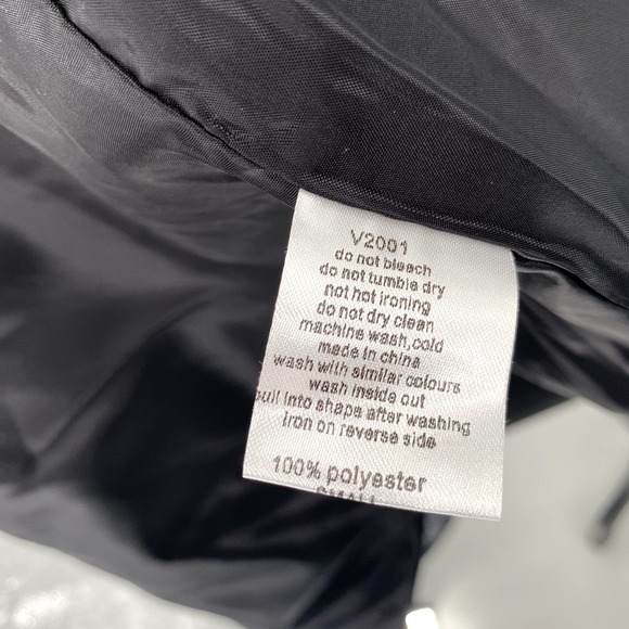 Shop Wanna B Ladies Black/White Quilted Vest Zip Up Collar Pockets - Small - Picture 11 of 12